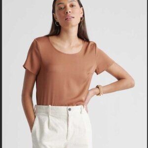 Washable Stretch Silk Tee